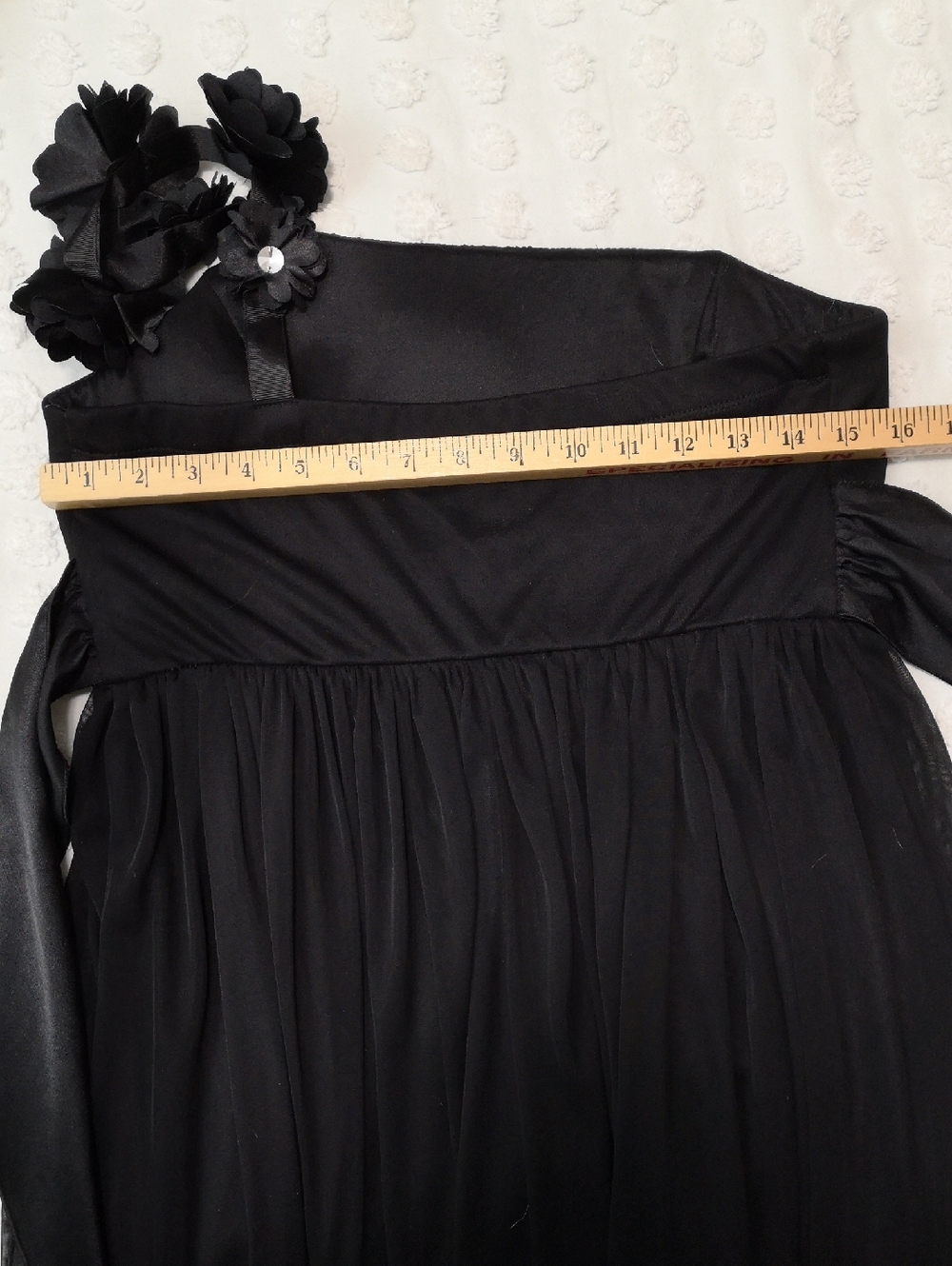 My Michelle Fairy Goth Black One-Shoulder Dress Knee Length Size L - Picture 10 of 10